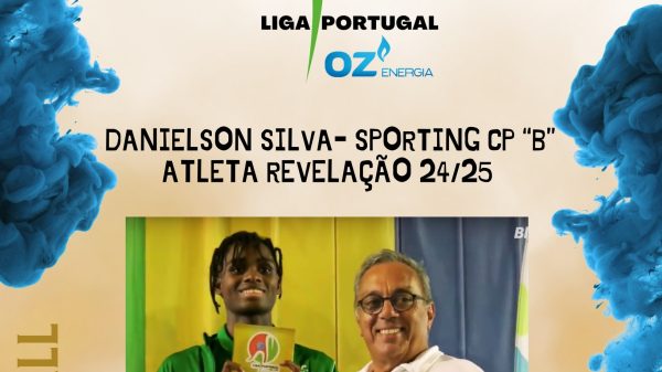 Na imagem estão atleta Danielson Silva e Humberto Santos (Ex Presidente do INR)