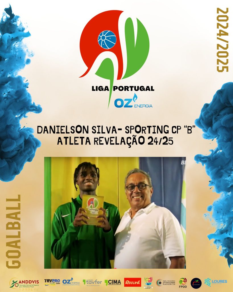 Na imagem estão atleta Danielson Silva e Humberto Santos (Ex Presidente do INR)