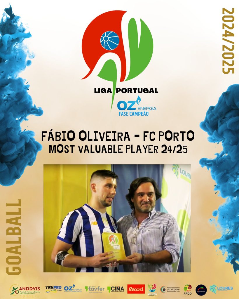 Na imagem estão atleta Fábio Oliveira e Nuno Brito
